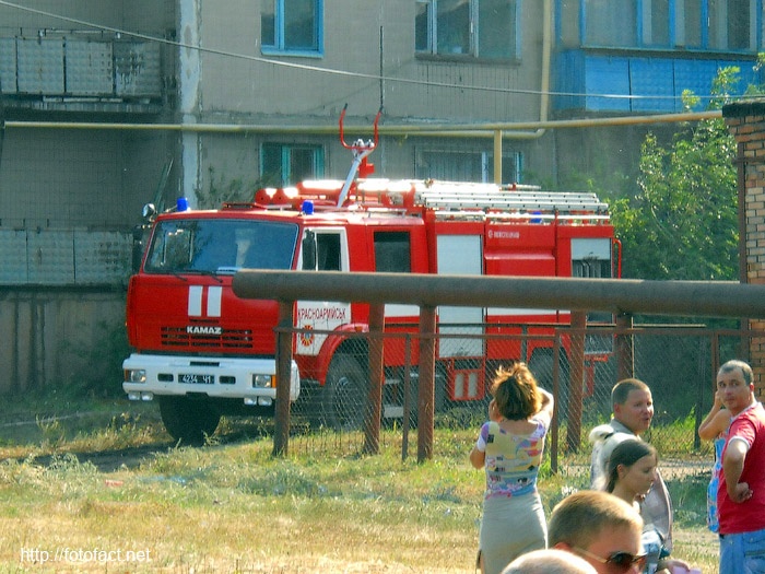 Пожар в Селидово