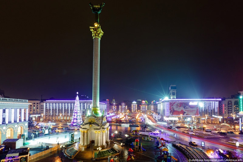 Предновогодний Киев. Фото О. Стельмах