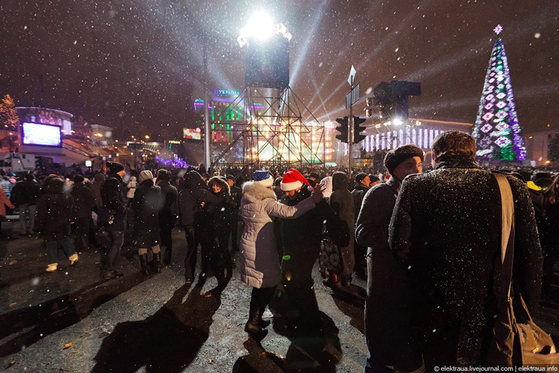 Новый Год на Майдане. Фото О.Стельмах