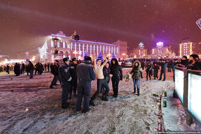 Новый Год на Майдане. Фото О.Стельмах