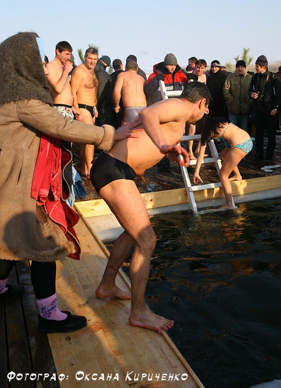 Праздник Крещения на Карловском водохранилище