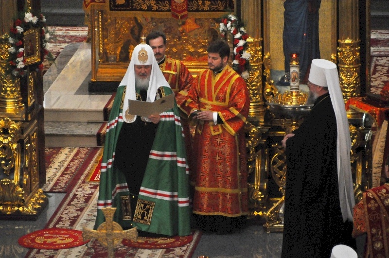Святейший Патриарх Московский и Всея Руси Кирилл в Донецке