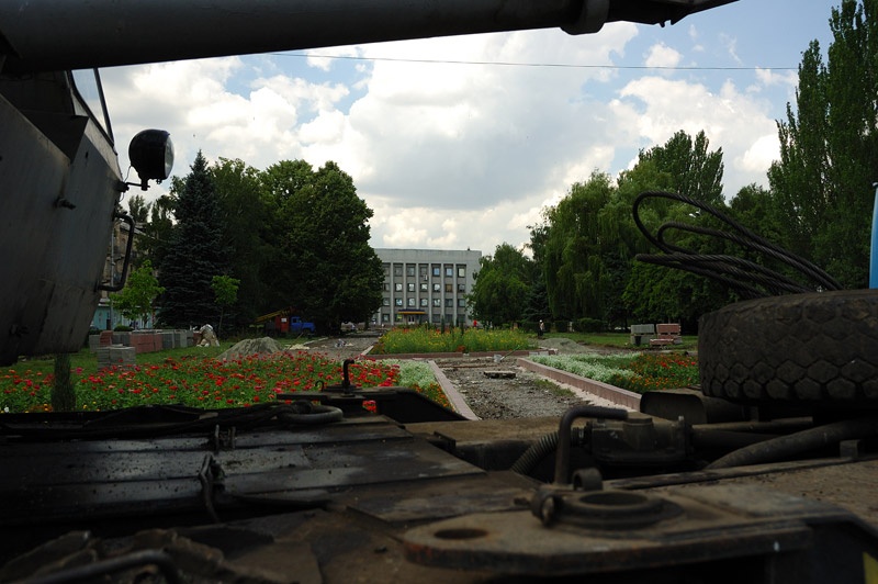 Реконструкция площади им. Шибанкова в Красноармейске. Фото Сергей Томас