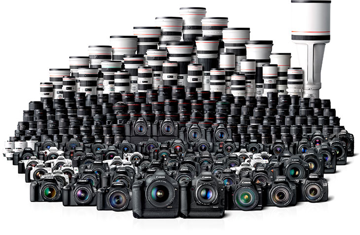 Canon: 50 млн камер EOS и 70 млн объективов EF