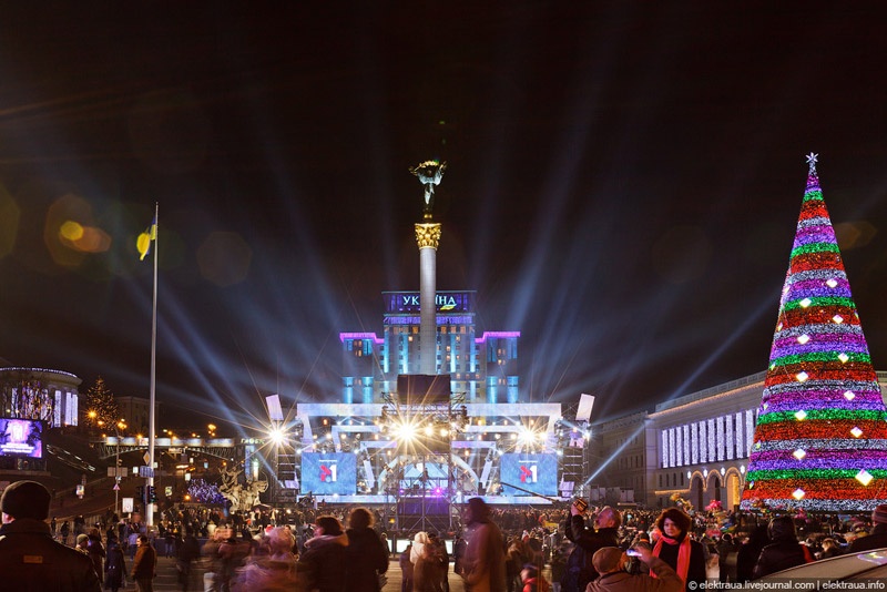 Новогодний Киев. Фото Олег Стельмах