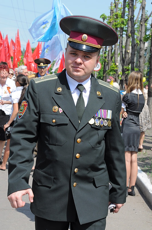 Праздничный парад ко Дню Победы. Красноармейск
