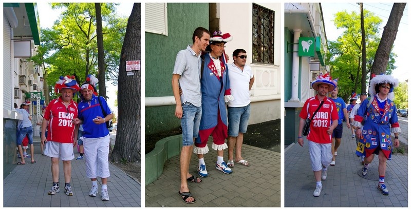 болелщики ЕВРО 2012 в Донецке