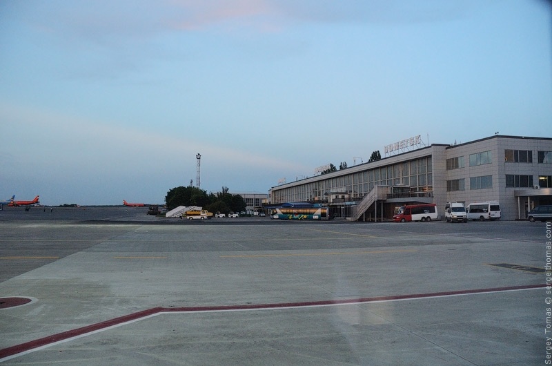 Тестирование нового терминала донецкого аэропорта