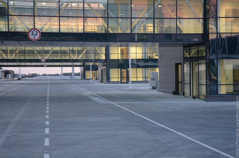 Тестирование нового терминала донецкого аэропорта