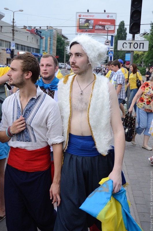 Украинские болельщики в Донецке